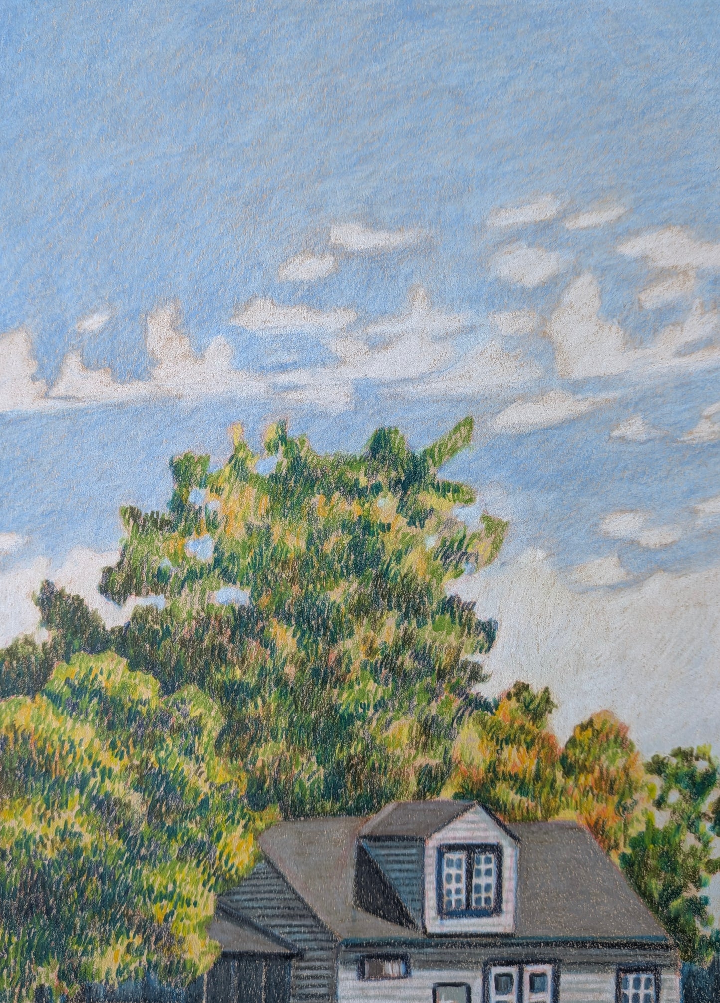 “Teach me how to love my neighbors” - 9x12 colored pencils