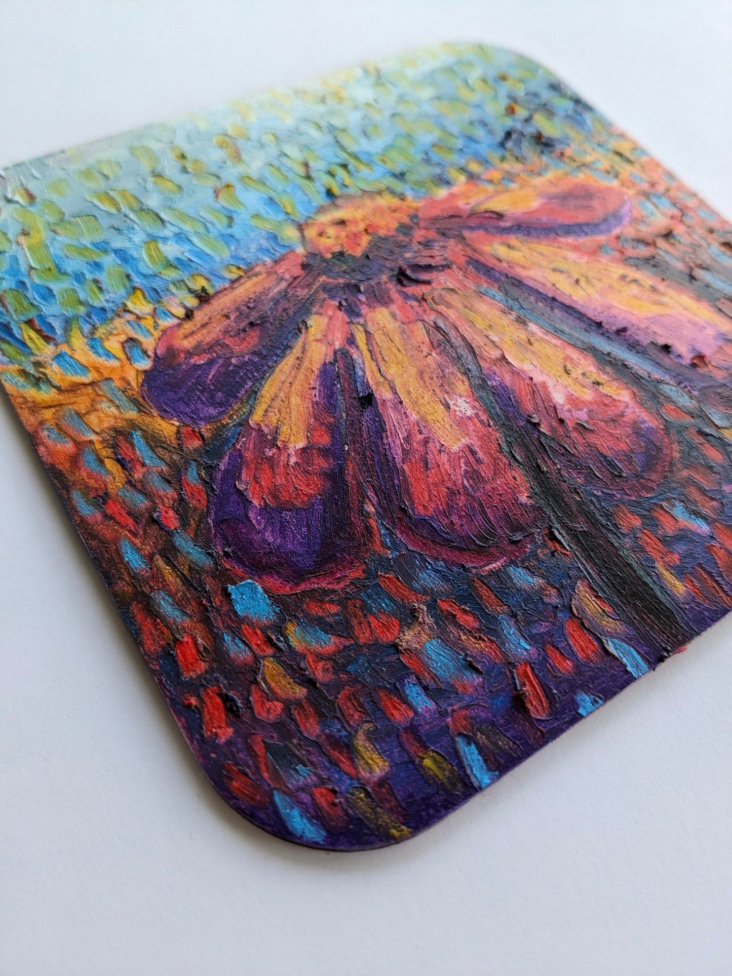“Darling Cone” - 5x5 Original Oil Pastels