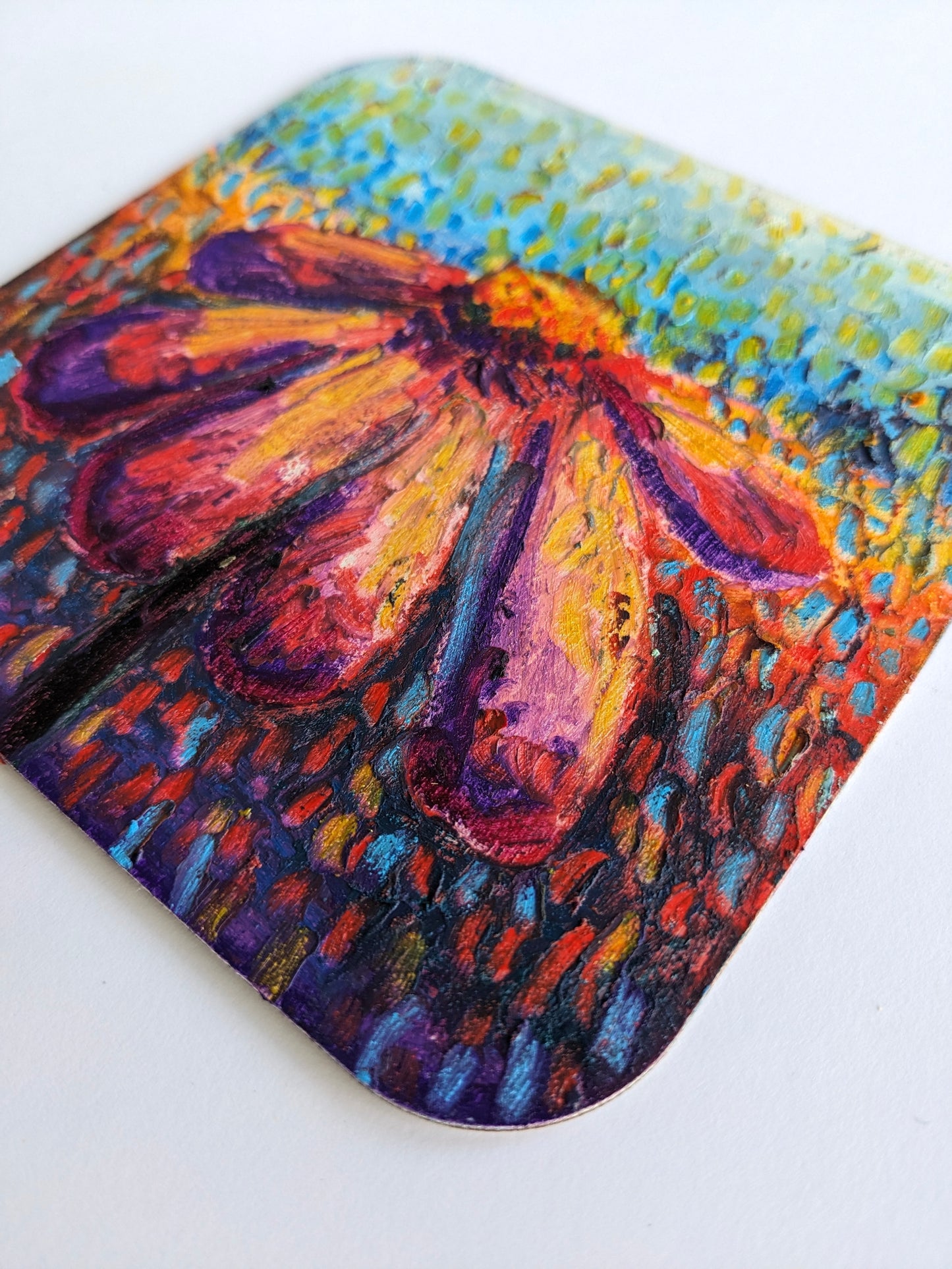 “Darling Cone” - 5x5 Original Oil Pastels