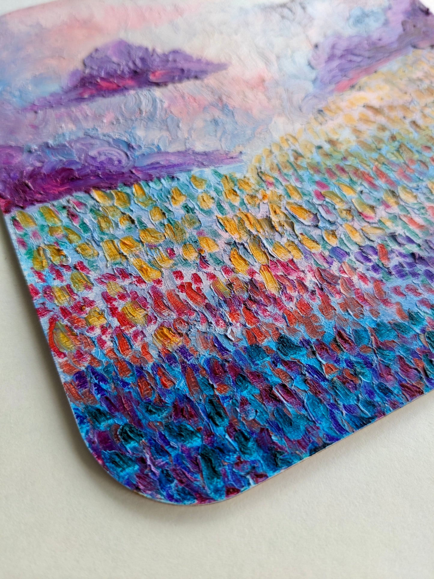 “Cotton Dreams” - 5x5 Original Oil Pastels