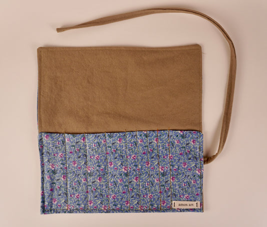 Floral and Brown Canvas - Creative Wrap