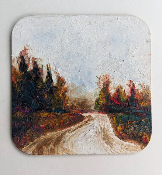 “Well, let’s just find out.” - 5x5 Original Oil Pastels
