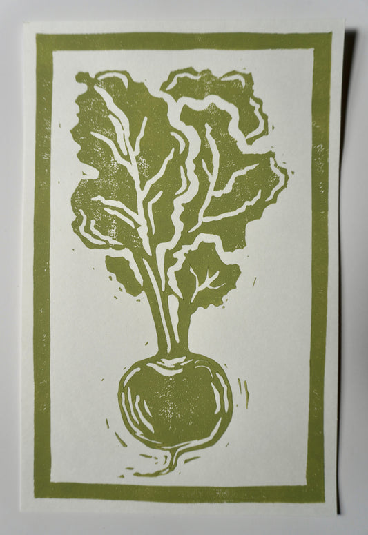 “Beet” - 8.5x5.5 Linocut Print