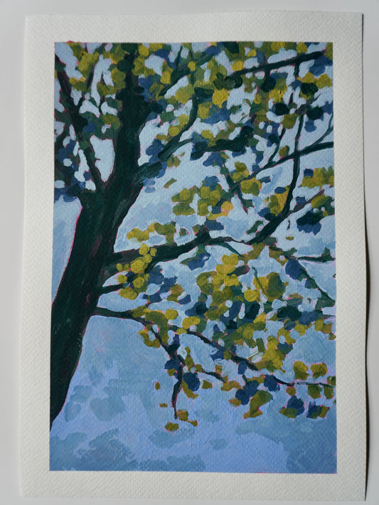 “Beginnings of Spring” - 7x10 Original Gouache Painting