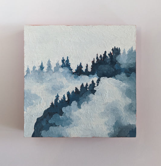 "I'll Go With You" - 5x5 Original Acrylic Painting