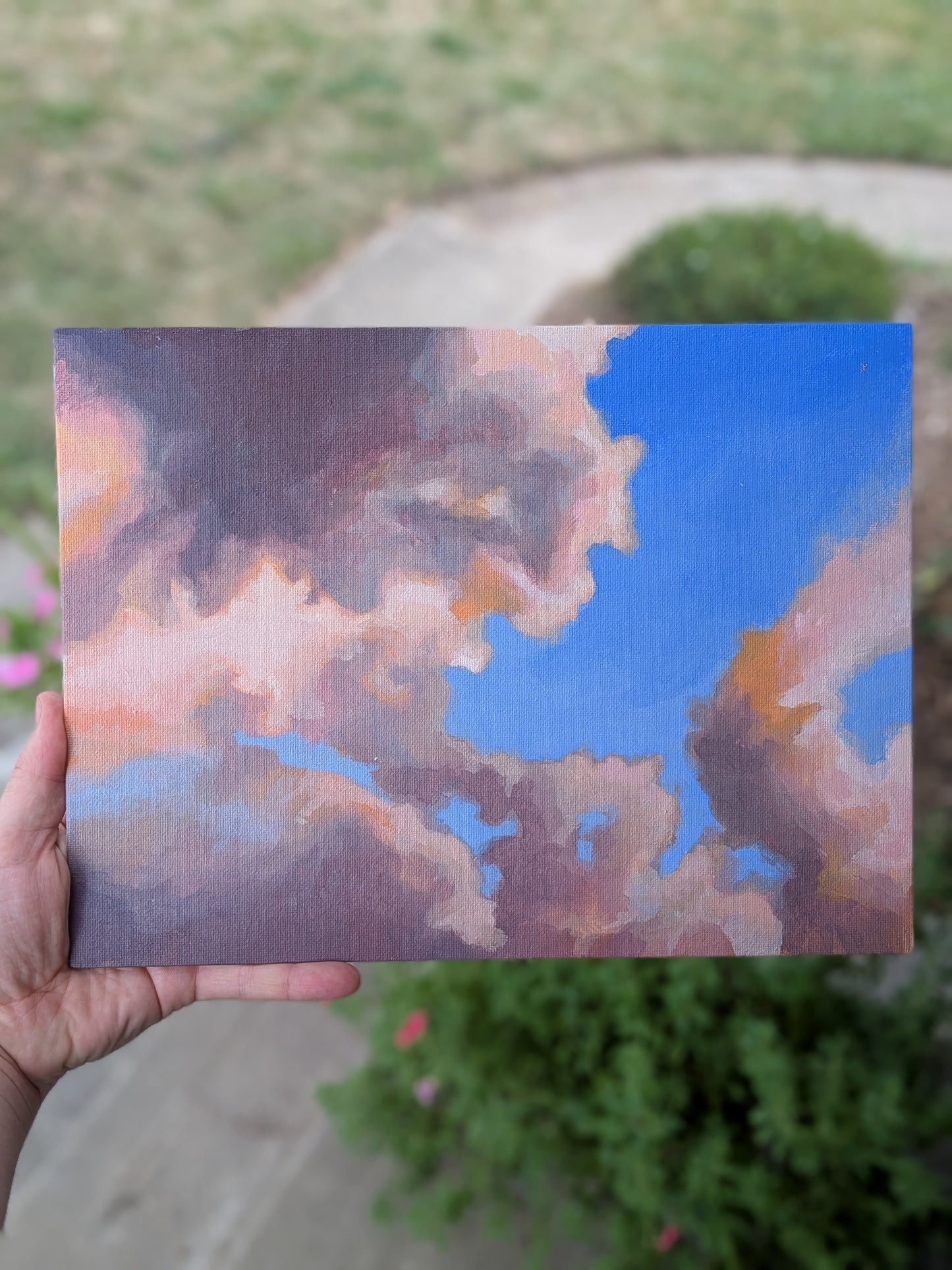 “Porch sittin" - acrylic on canvas board