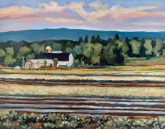 “Stolen fields don’t look as pretty" - oil on canvas board