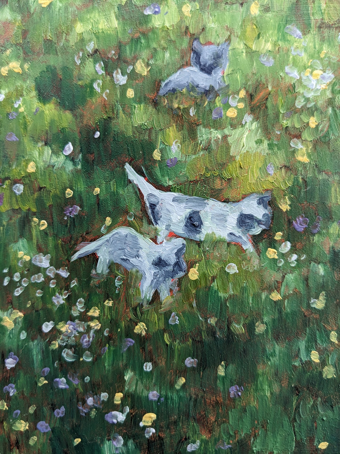 ORIGINS 8 : Old Enough To Remember - 6x6 Original Oil Painting