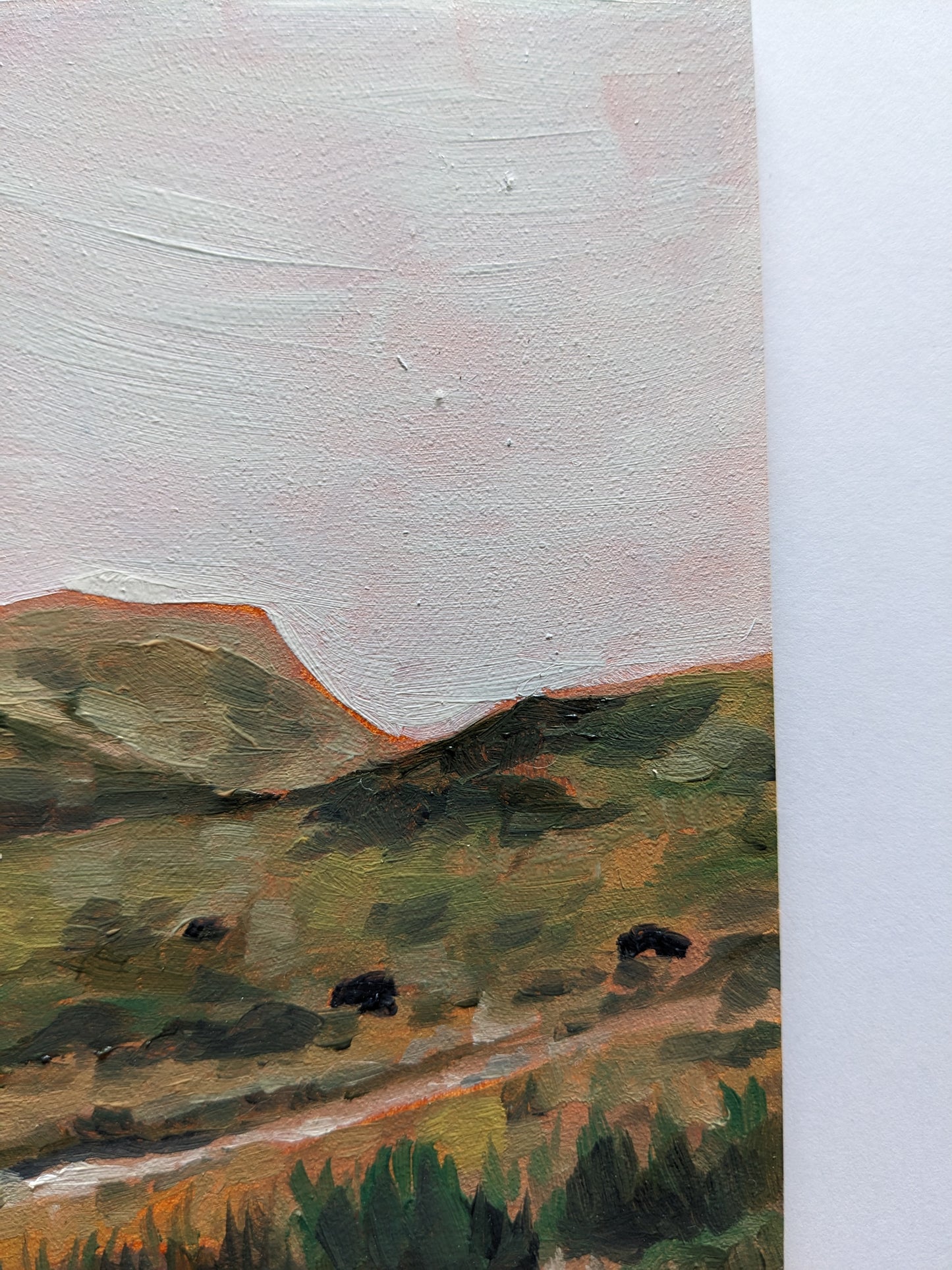 ORIGINS 3 : Distant Past - 5x5 Original Oil Painting