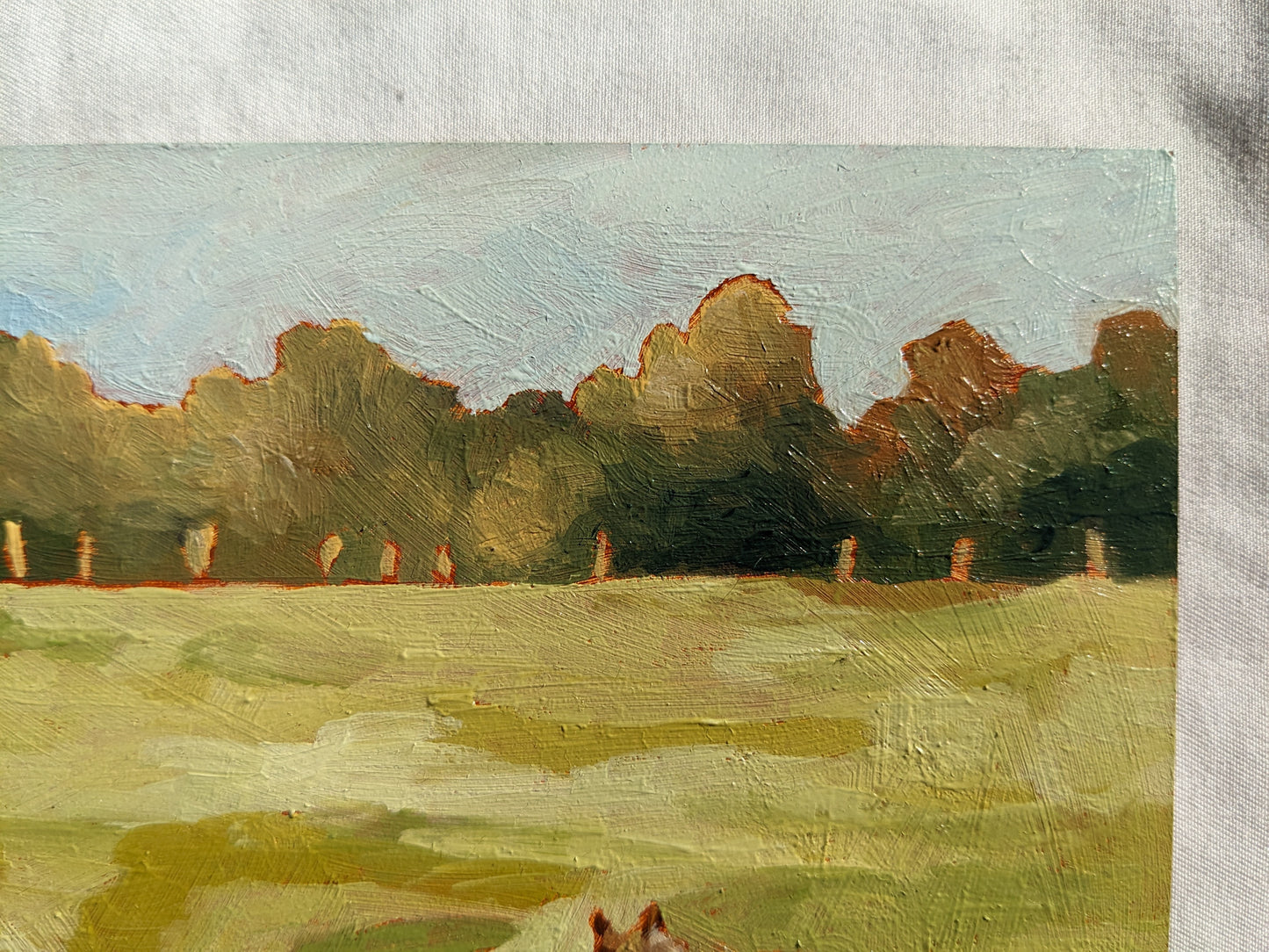 ORIGINS 11 : Typical Summer Evening - 6x6 Original Oil Painting