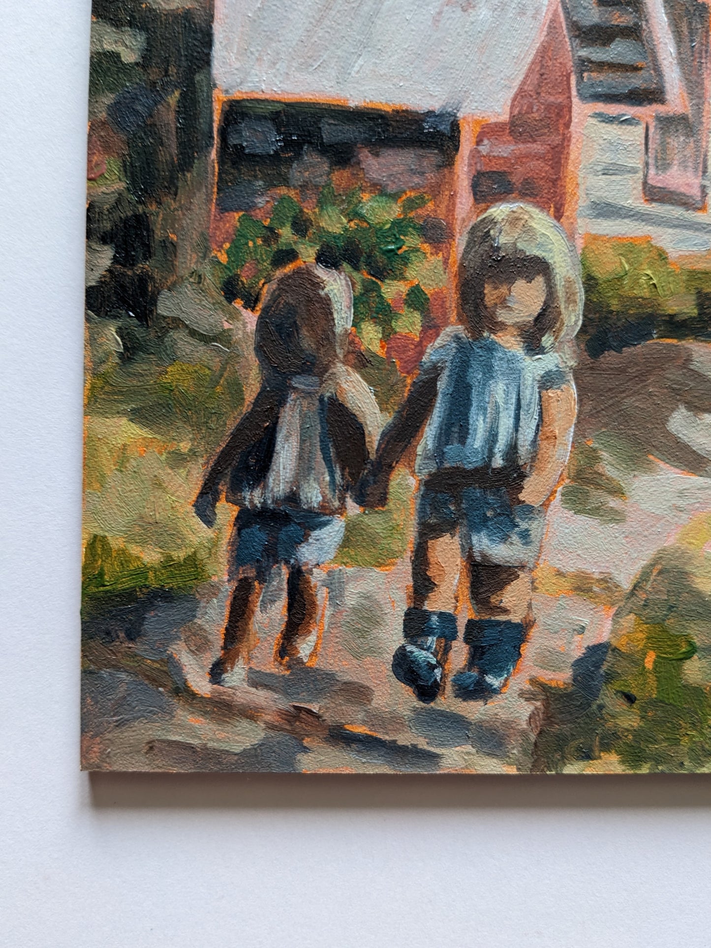 ORIGINS 4 : Distant Past - 5x5 Original Oil Painting
