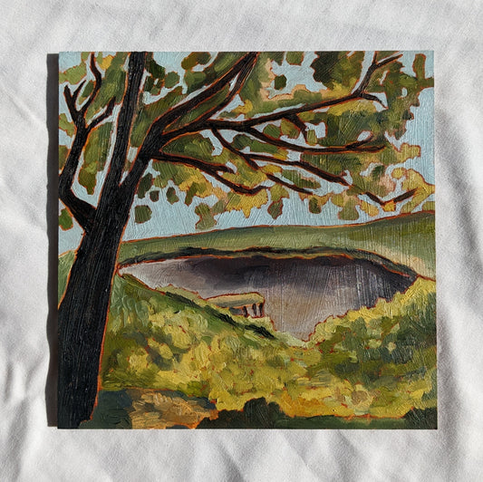 ORIGINS 10 : Bluegills and Catfish - 6x6 Original Oil Painting