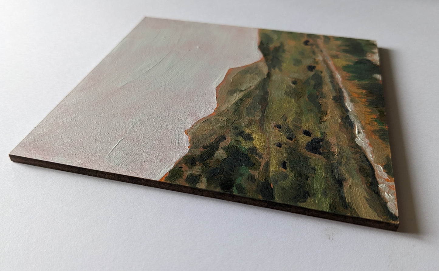 ORIGINS 3 : Distant Past - 5x5 Original Oil Painting