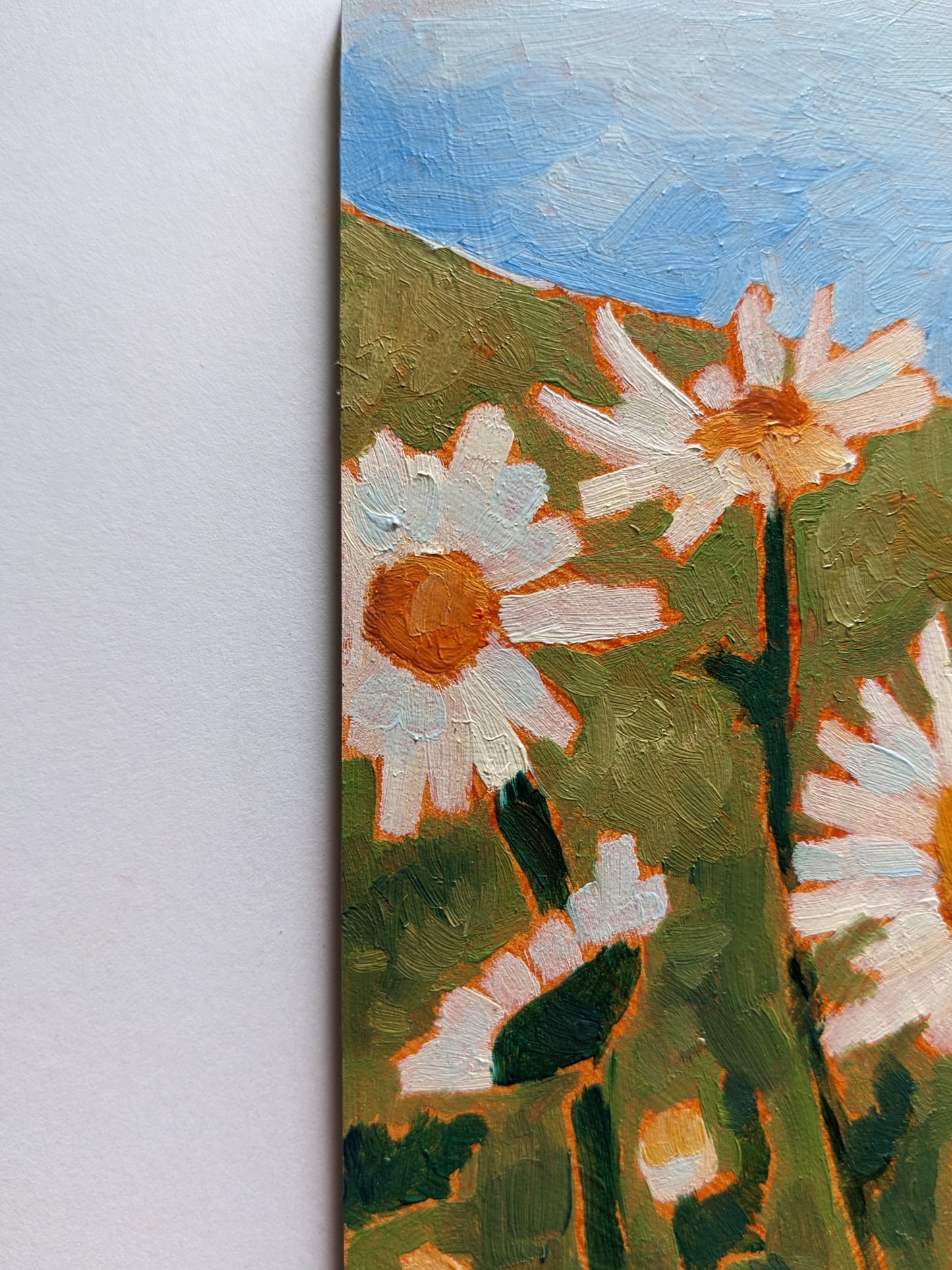 ORIGINS 1 : Present - 5x5 Original Oil Painting
