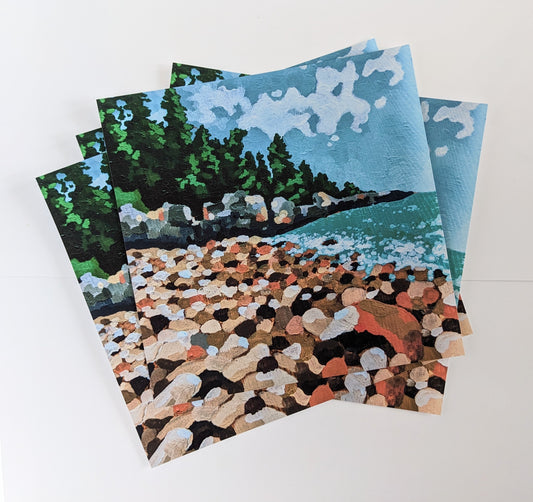 ”Maine Shores” - 8” x 8” Art Print